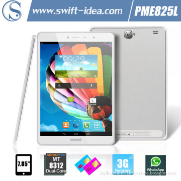 7.85 Inch HD Mtk8312 Dual Core Dual SIM 3G Tablet Phones with 8GB ROM (PME825L)